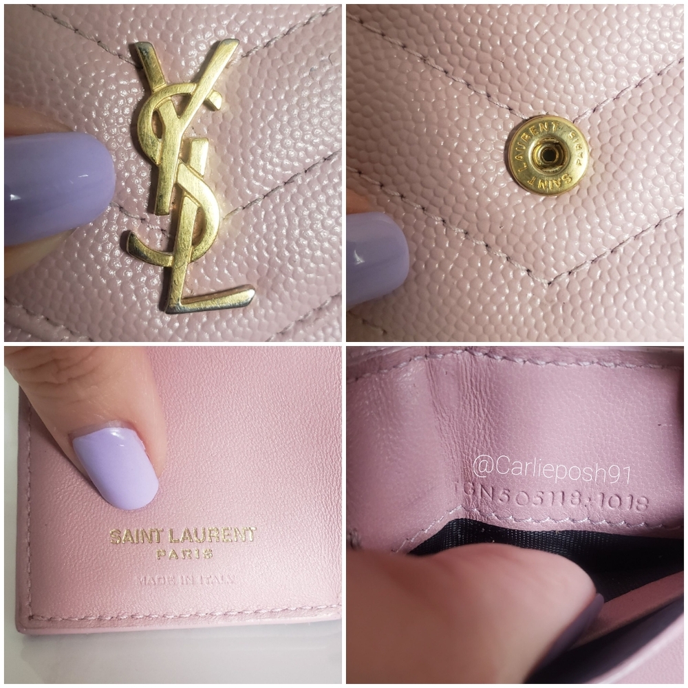 *SOLD* Authentic Pre-owned Yves Saint Laurent Compact Trifold Wallet - Picture 12 of 13
